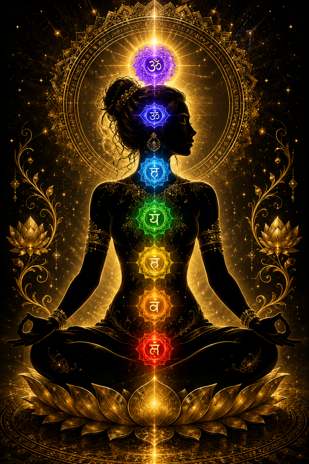 Sacred Chakra Energetic Realignment Aura Map Grid Visual