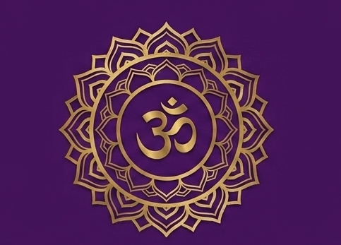 Crown Chakra AUM symbol
